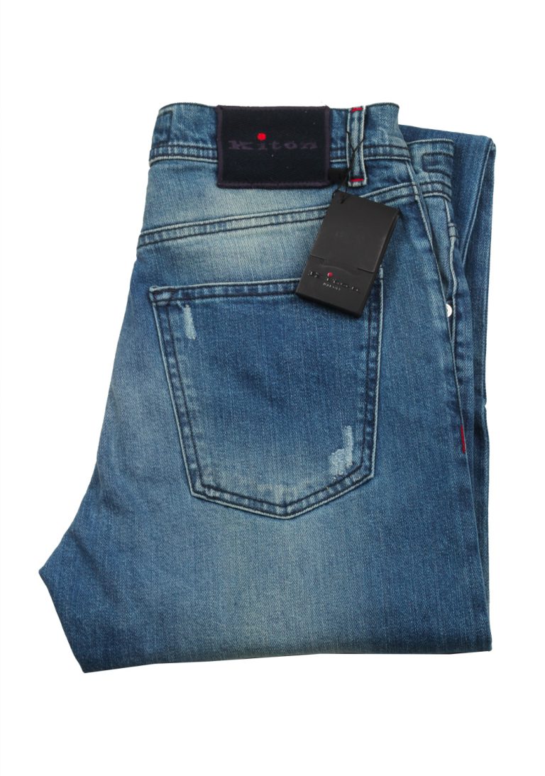 Kiton Blue Slim Jeans Size 47 / 31 U.S. - thumbnail | Costume Limité