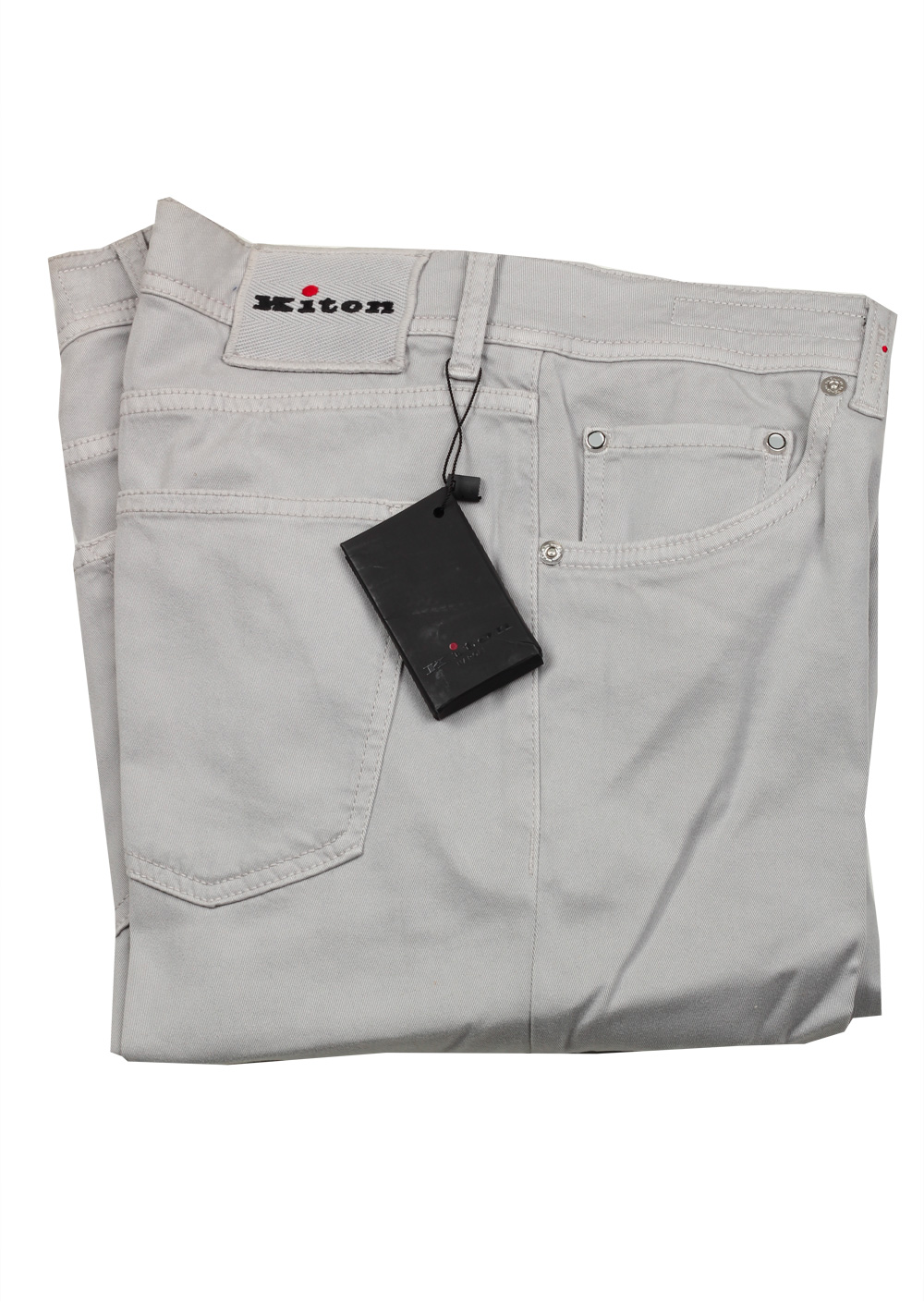 Kiton Gray Slim Jeans Size 50 / 34 U.S. | Costume Limité
