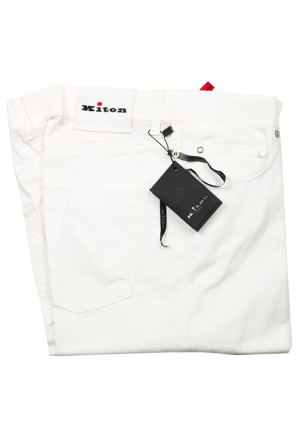 Kiton White Jeans Size 58 / 42 U.S. | Costume Limité