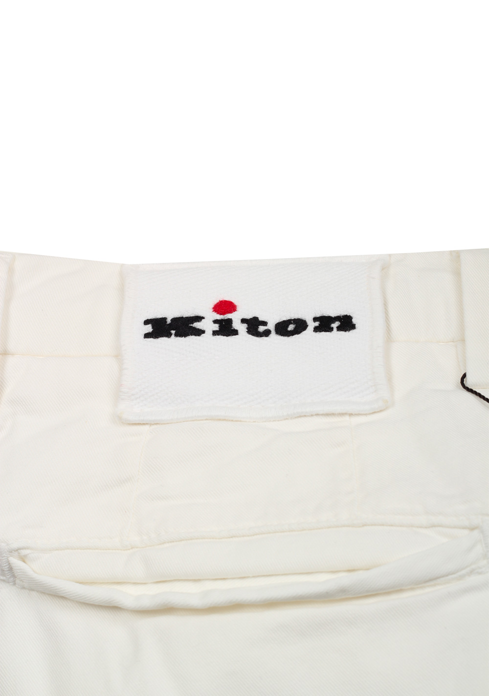 Kiton White Chino Trousers | Costume Limité