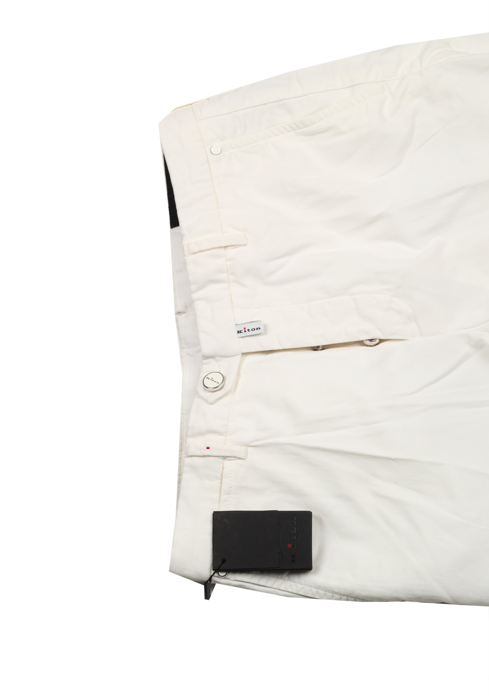 Kiton White Chino Trousers | Costume Limité
