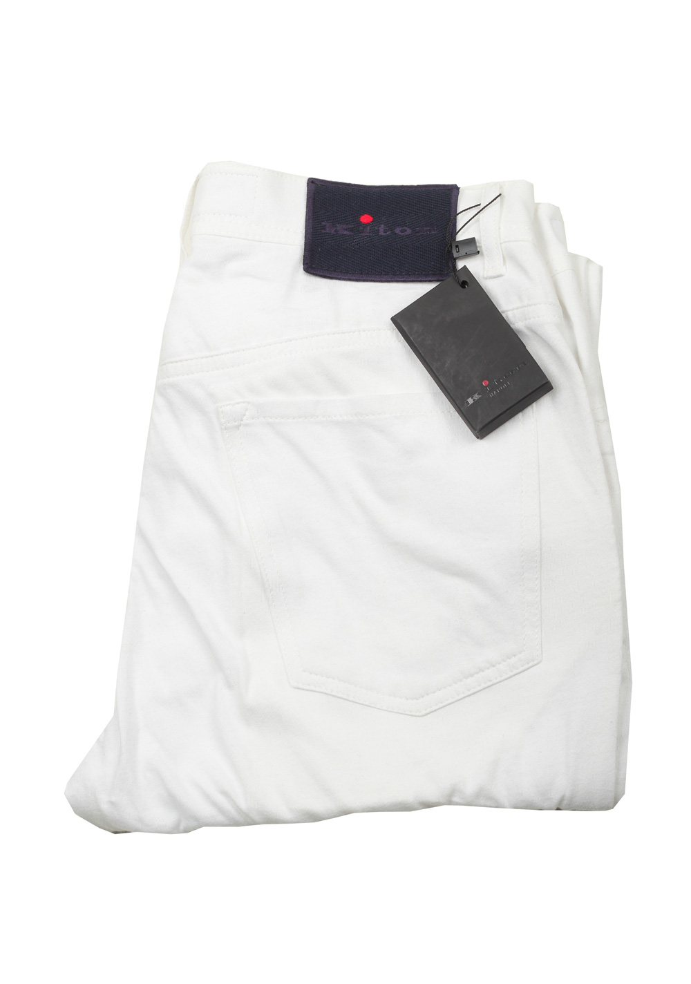 Kiton White Slim Jeans Size | Costume Limité