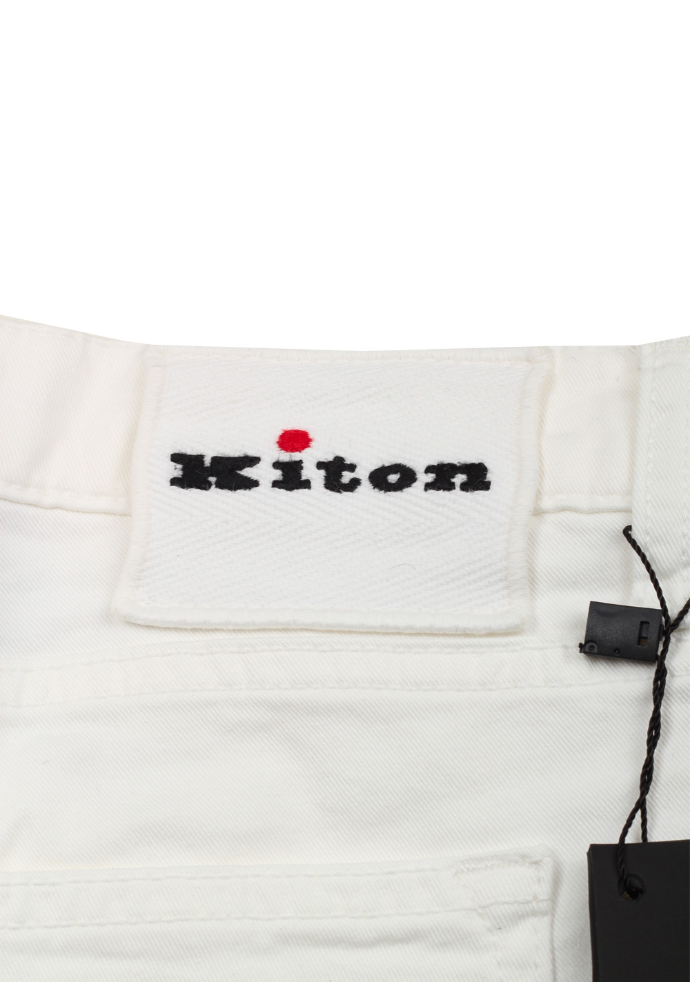 Kiton White Slim Jeans Size 53 / 37 U.S. | Costume Limité