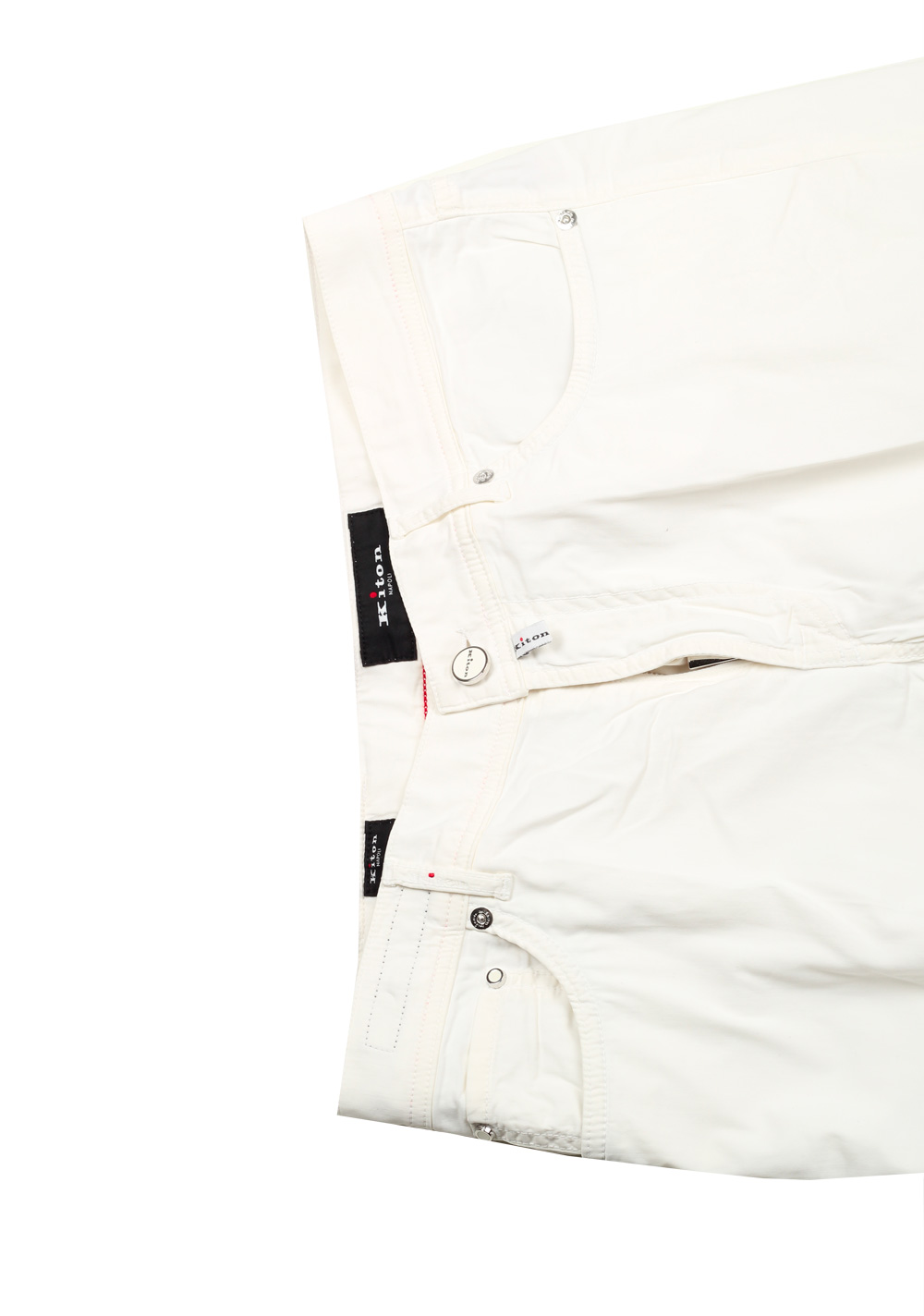 Kiton White Slim Jeans | Costume Limité