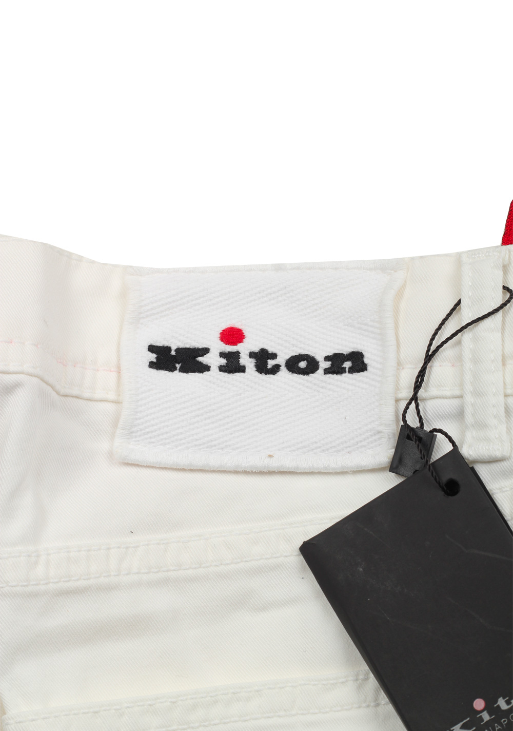 Kiton White Slim Jeans Size 49 / 33 U.S. | Costume Limité