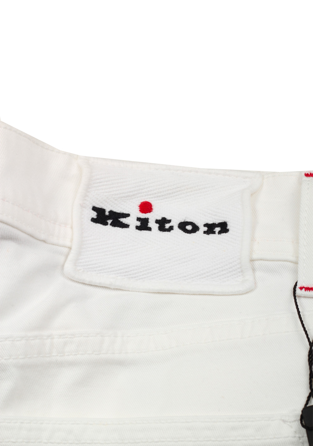 Kiton White Slim Jeans | Costume Limité