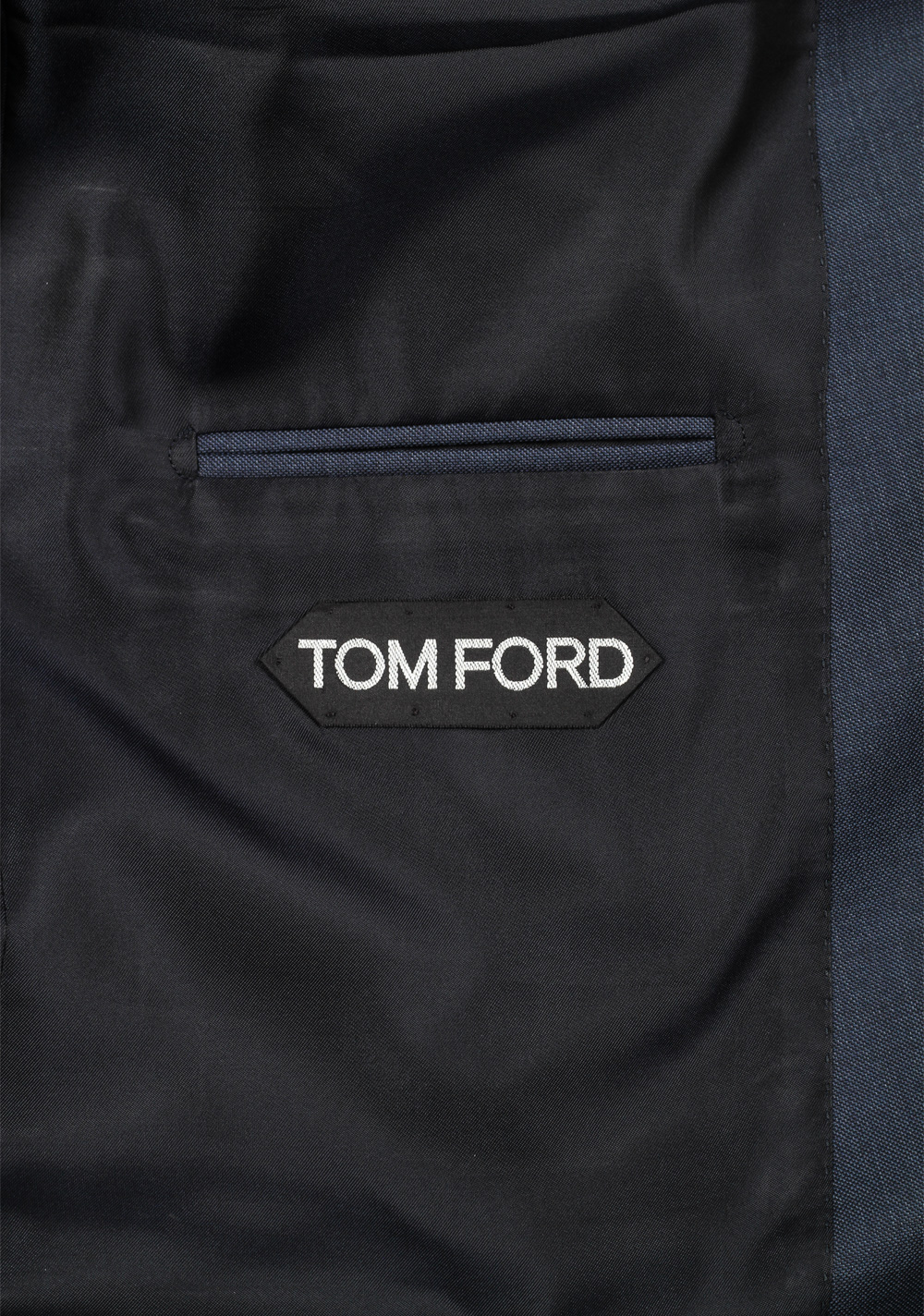 TOM FORD Shelton Solid Blue Suit Size 54 / 44R U.S. In Wool | Costume Limité