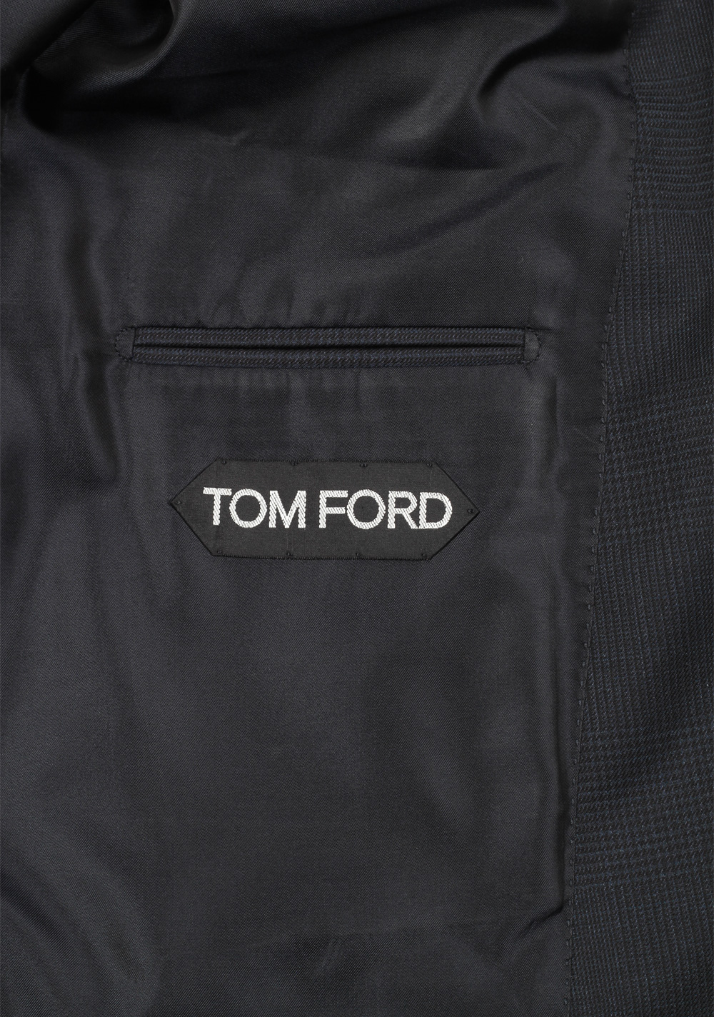 TOM FORD Shelton Blue Checked Suit Size 54 / 44R U.S. | Costume Limité