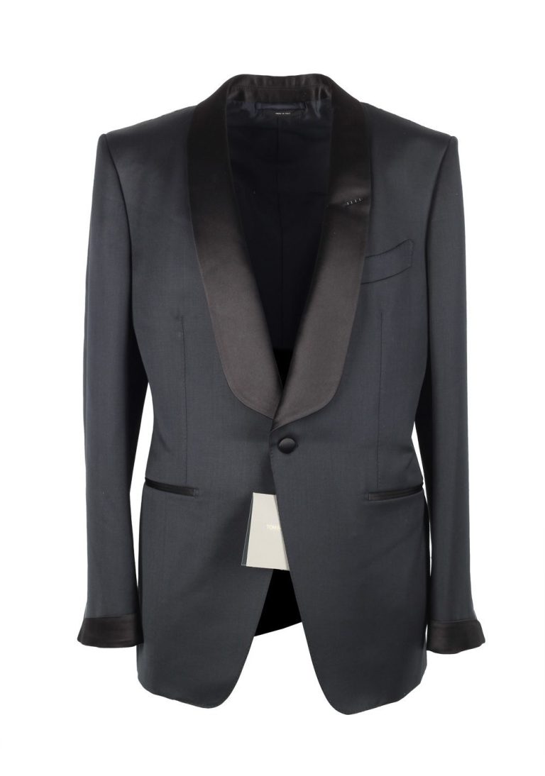 TOM FORD O’Connor Midnight Blue Tuxedo Suit Size 56 / 46R U.S. Shawl Collar Fit Y - thumbnail | Costume Limité