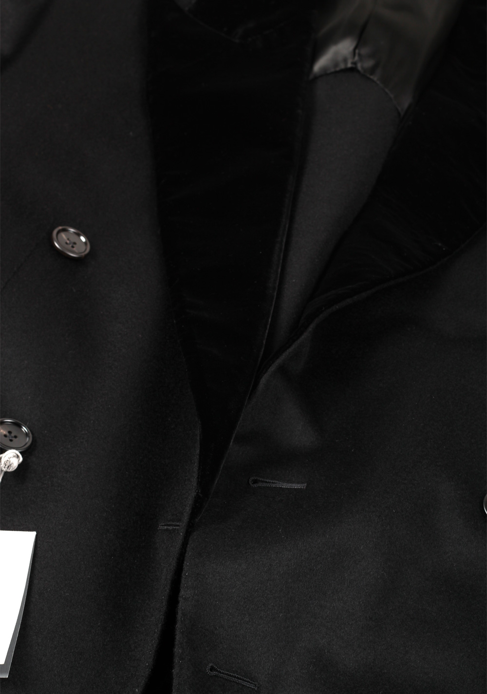 TOM FORD Black Cashmere Double Breasted Coat | Costume Limité