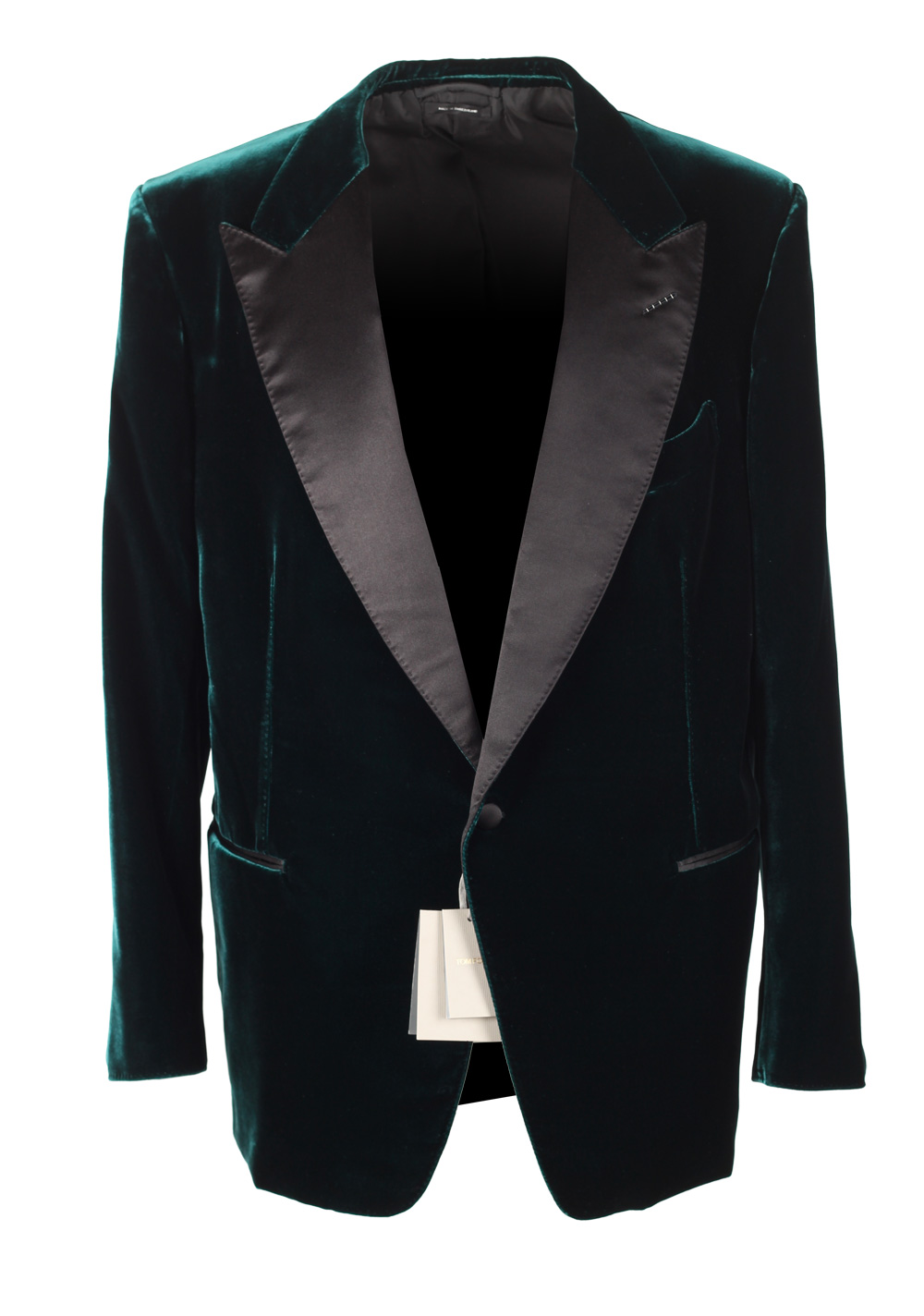 TOM FORD Shelton Green Velvet Tuxedo Dinner Jacket Size 54 / 44R U.S. | Costume Limité