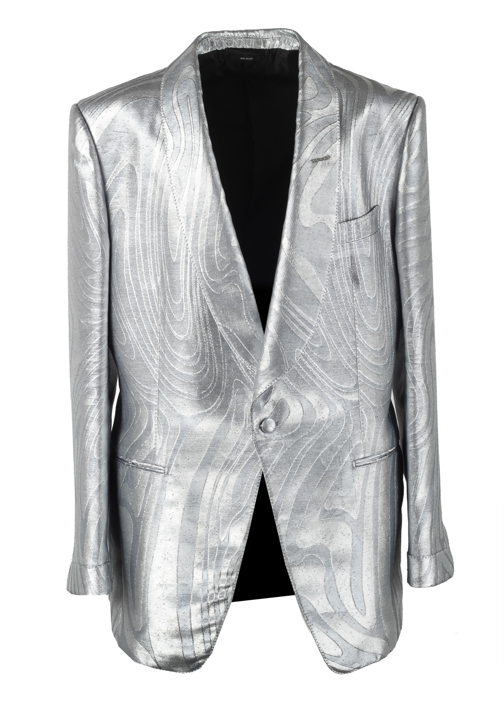 TOM FORD Atticus Silver Cocktail Dinner Jacket Size 56 / 46 U.S. | Costume Limité