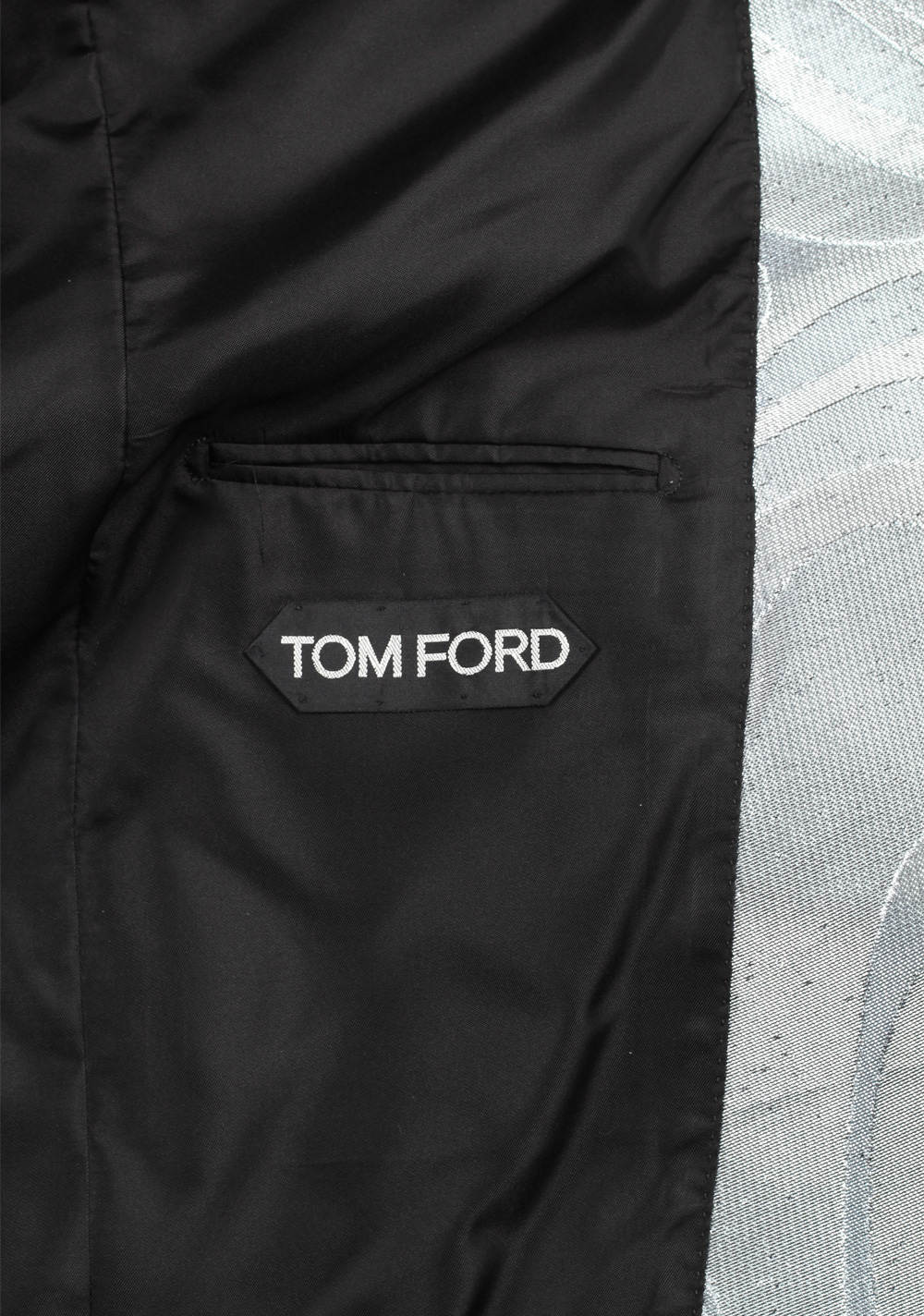 TOM FORD Atticus Silver Cocktail Dinner Jacket Size 56 / 46 U.S. | Costume Limité
