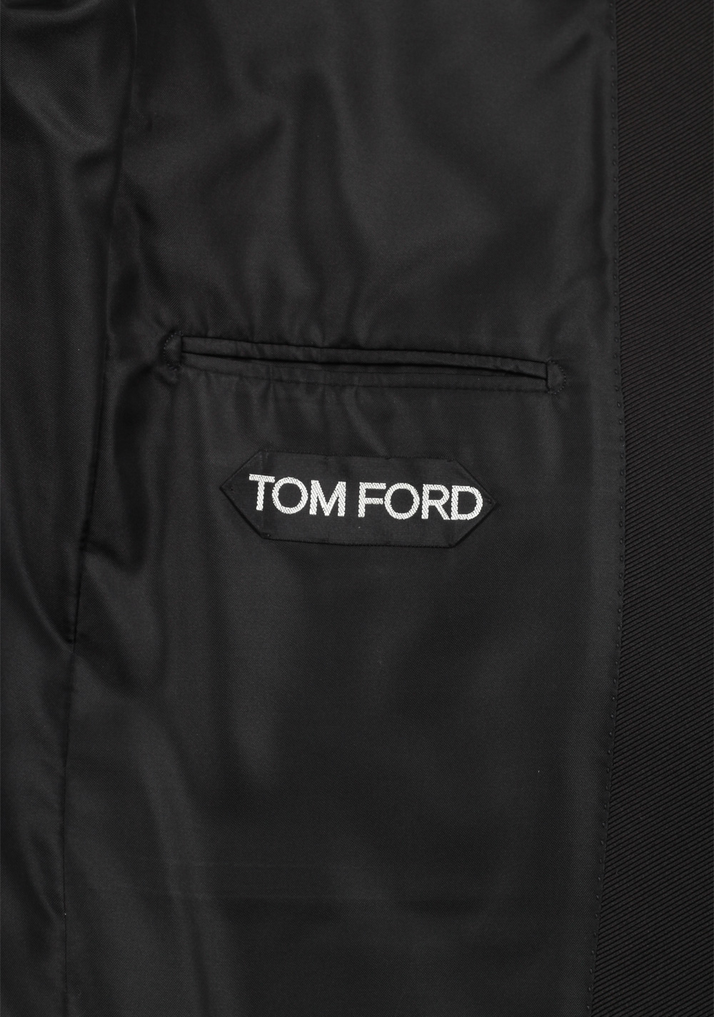 TOM FORD O’Connor Black Cocktail Dinner Jacket Size 46 / 36R U.S. In Silk | Costume Limité