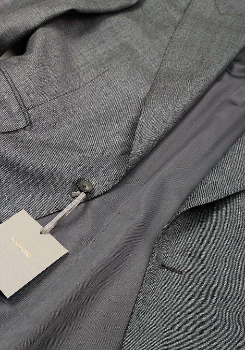 TOM FORD Windsor Signature Solid Gray Sharkskin Suit | Costume Limité