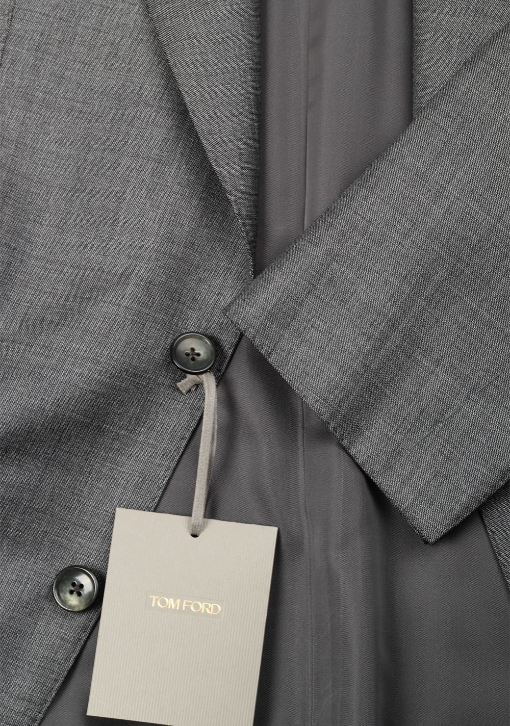 TOM FORD Windsor Signature Solid Gray Sharkskin Suit | Costume Limité