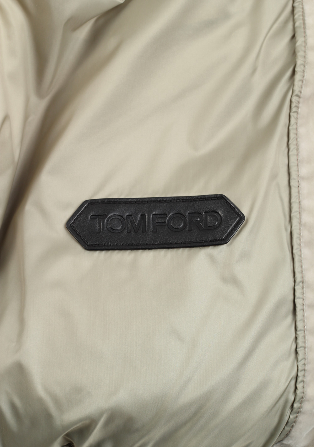 TOM FORD Beige Quilted Shell Down Gilet Vest Size 48 / 38R U.S. | Costume Limité