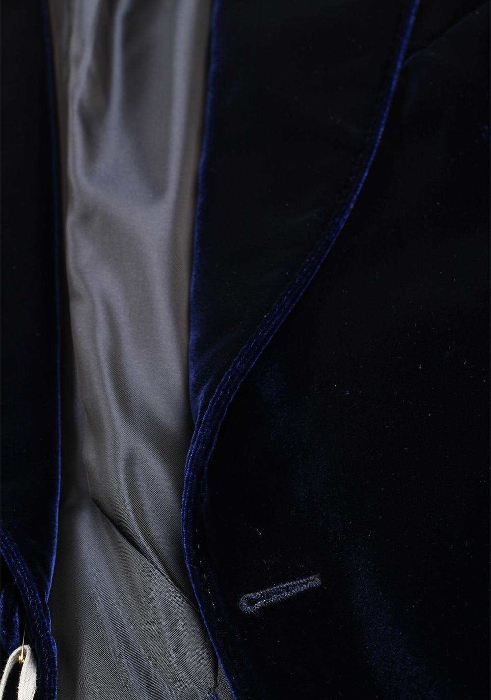 TOM FORD Shelton Blue Sport Coat Velvet Tuxedo Dinner Jacket Size 48 / 38R U.S. | Costume Limité