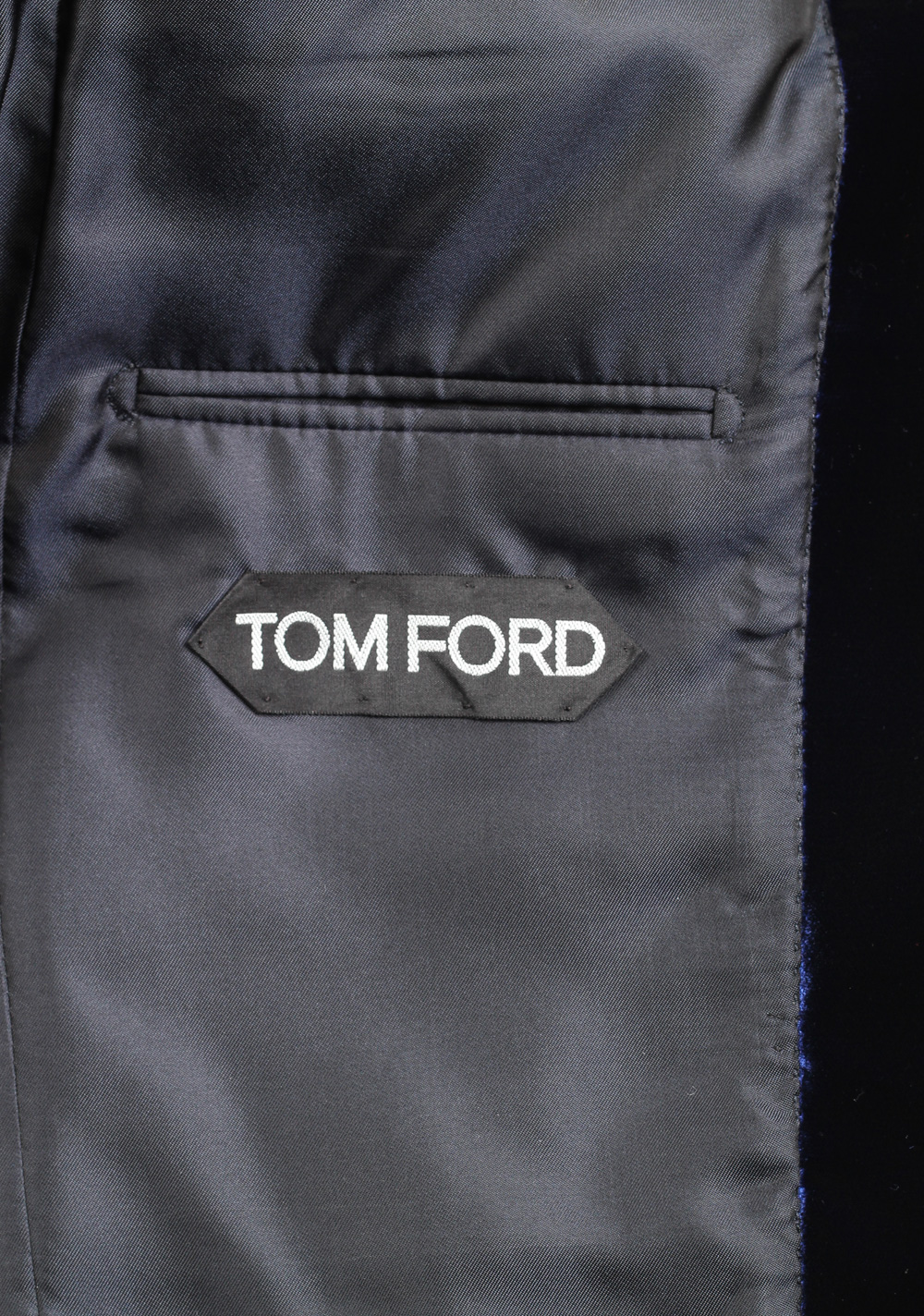 TOM FORD Shelton Blue Sport Coat Velvet Tuxedo Dinner Jacket Size 48 / 38R U.S. | Costume Limité