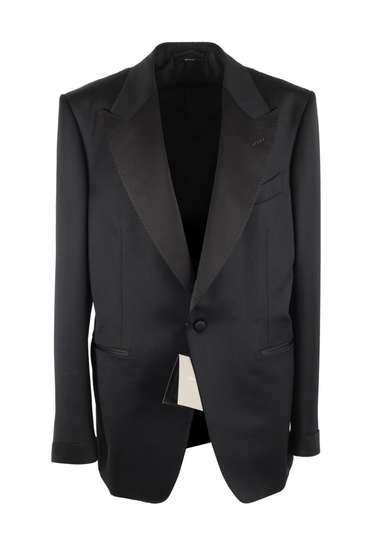 TOM FORD Shelton Black Tuxedo Suit Size 54 / 44R U.S. - thumbnail | Costume Limité
