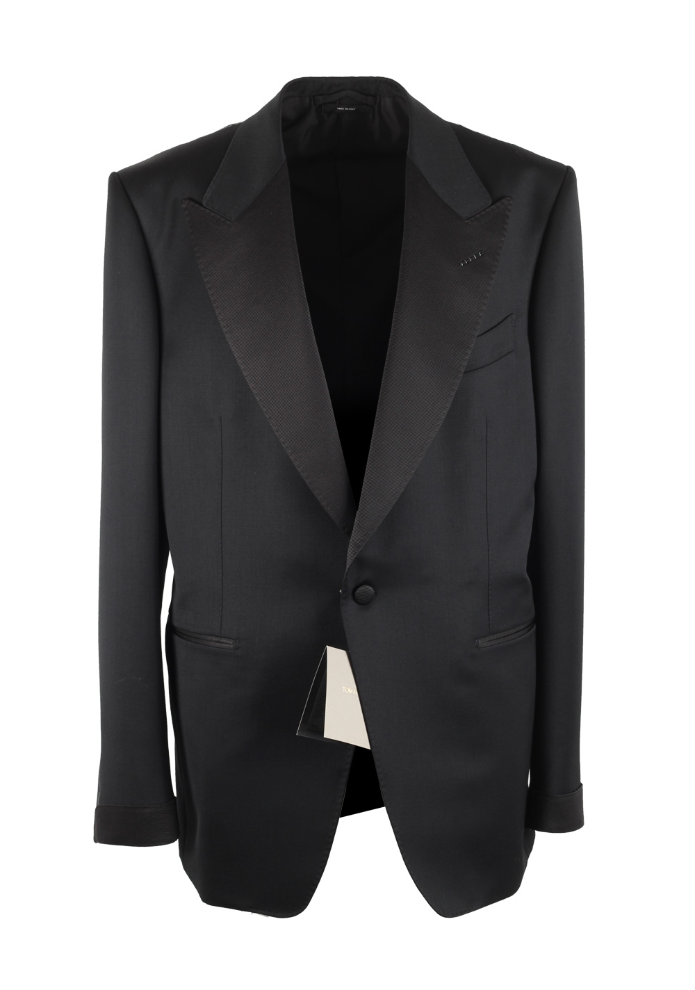 TOM FORD Shelton Black Tuxedo Suit Size 54 / 44R U.S. | Costume Limité