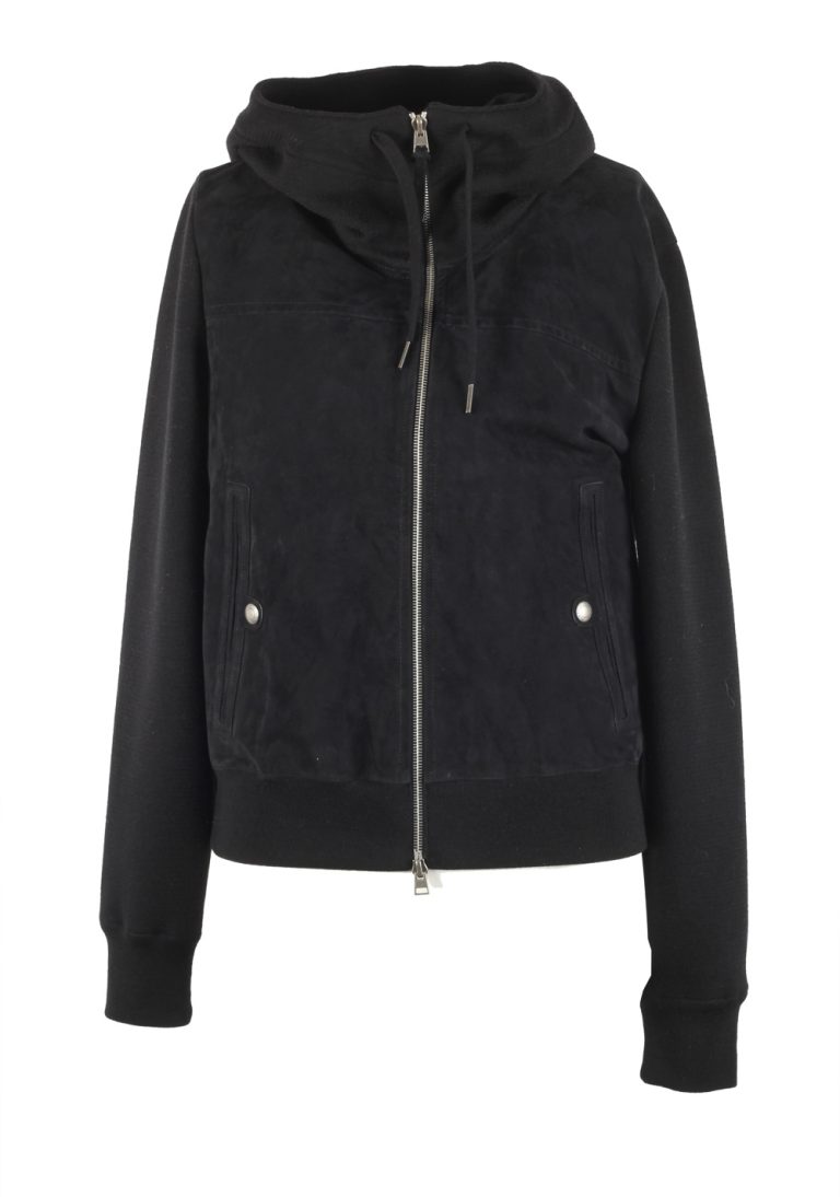 TOM FORD Black Suede Zipper Hoody Size 48 / 38R U.S. In Wool - thumbnail | Costume Limité
