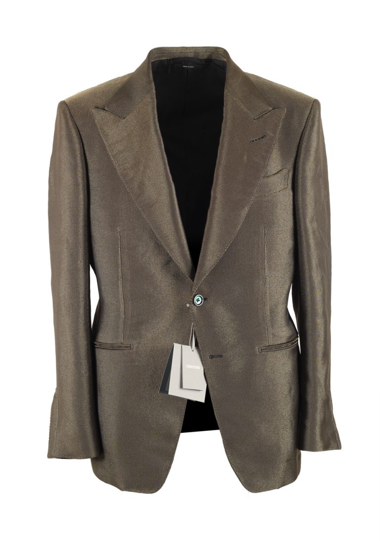 TOM FORD Atticus Gold Tuxedo Dinner Jacket Size 50C / 40S U.S. - thumbnail | Costume Limité