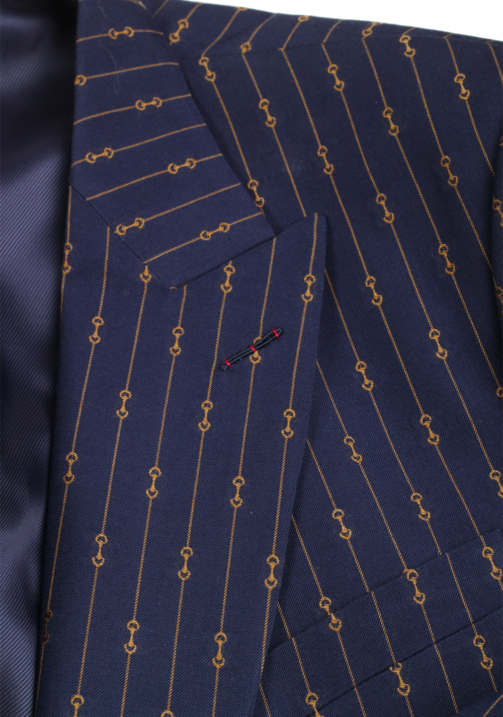 Gucci Blue Striped Signature Suit | Costume Limité