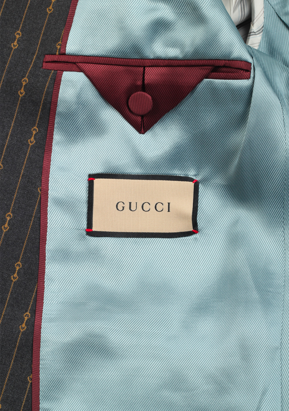 Gucci Gray Striped Signature Suit | Costume Limité