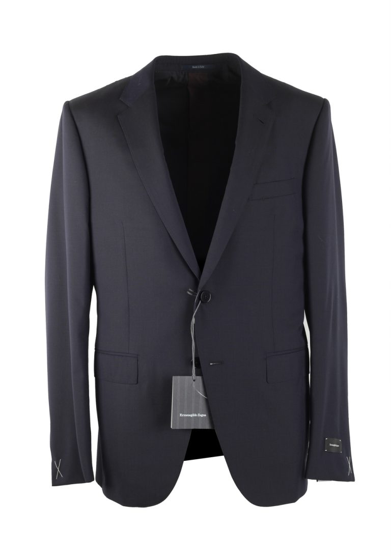 Ermenegildo Zegna Blue City Wool Suit Size 50 / 40R U.S. - thumbnail | Costume Limité