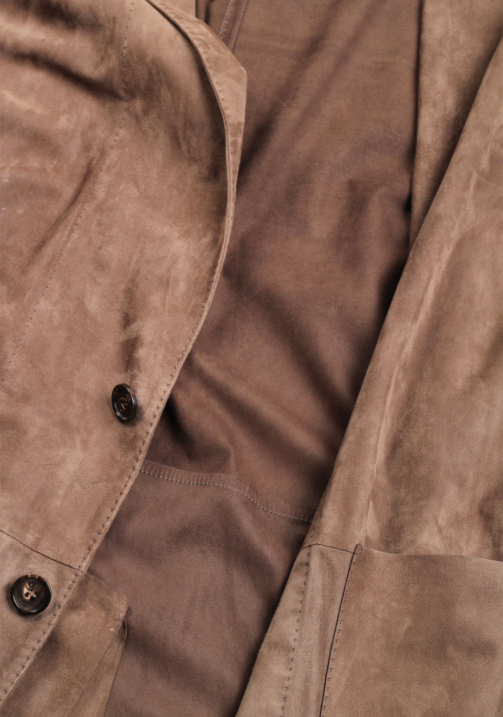 Zegna Brown Suede Blazer Jacket Coat Size 54 / 44R U.S. | Costume Limité