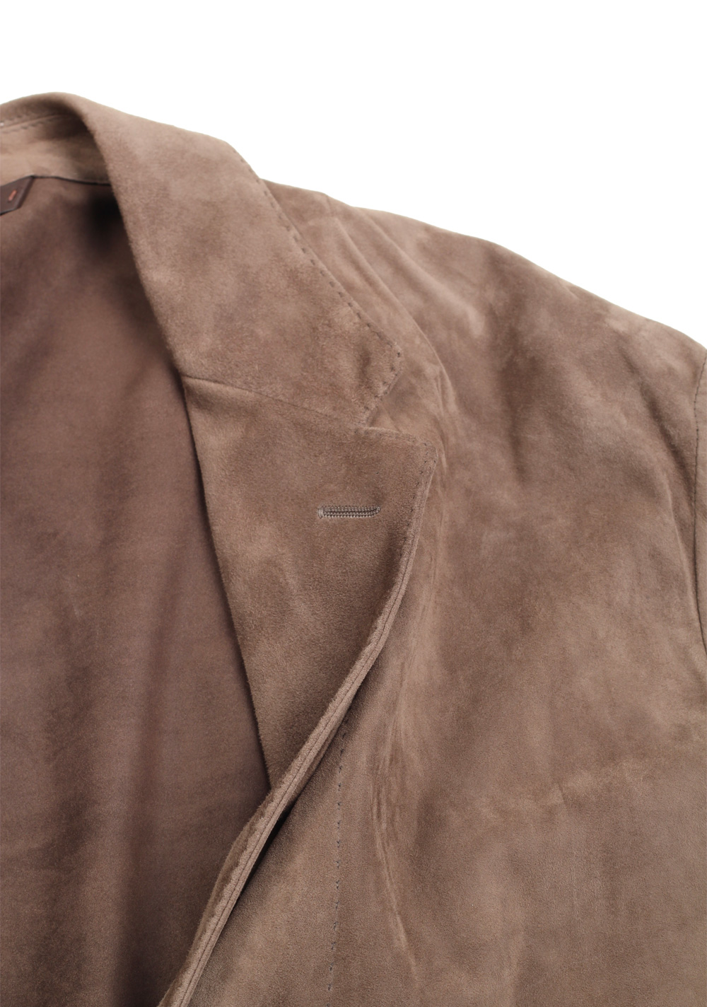 Zegna Brown Suede Blazer Jacket Coat Size 54 / 44R U.S. | Costume Limité