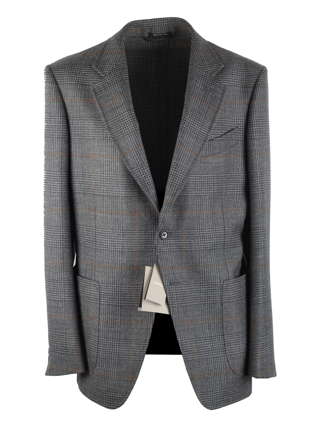 TOM FORD O’Connor Gray Checked Sport Coat Size 50 / 40R U.S. | Costume Limité