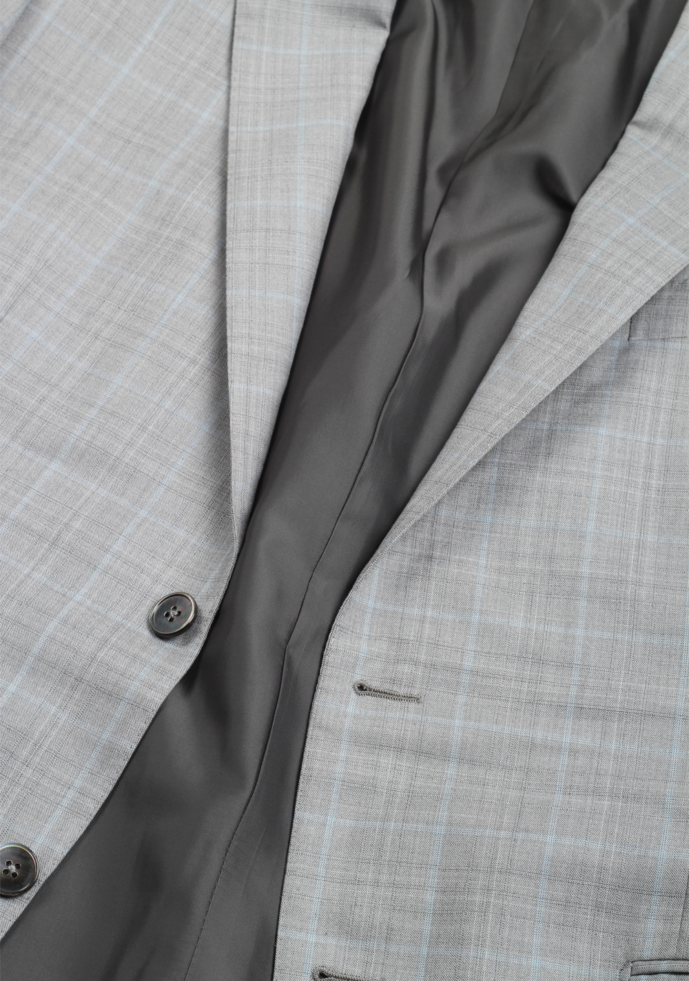 ZEGNA Milano Gray Checked Suit | Costume Limité