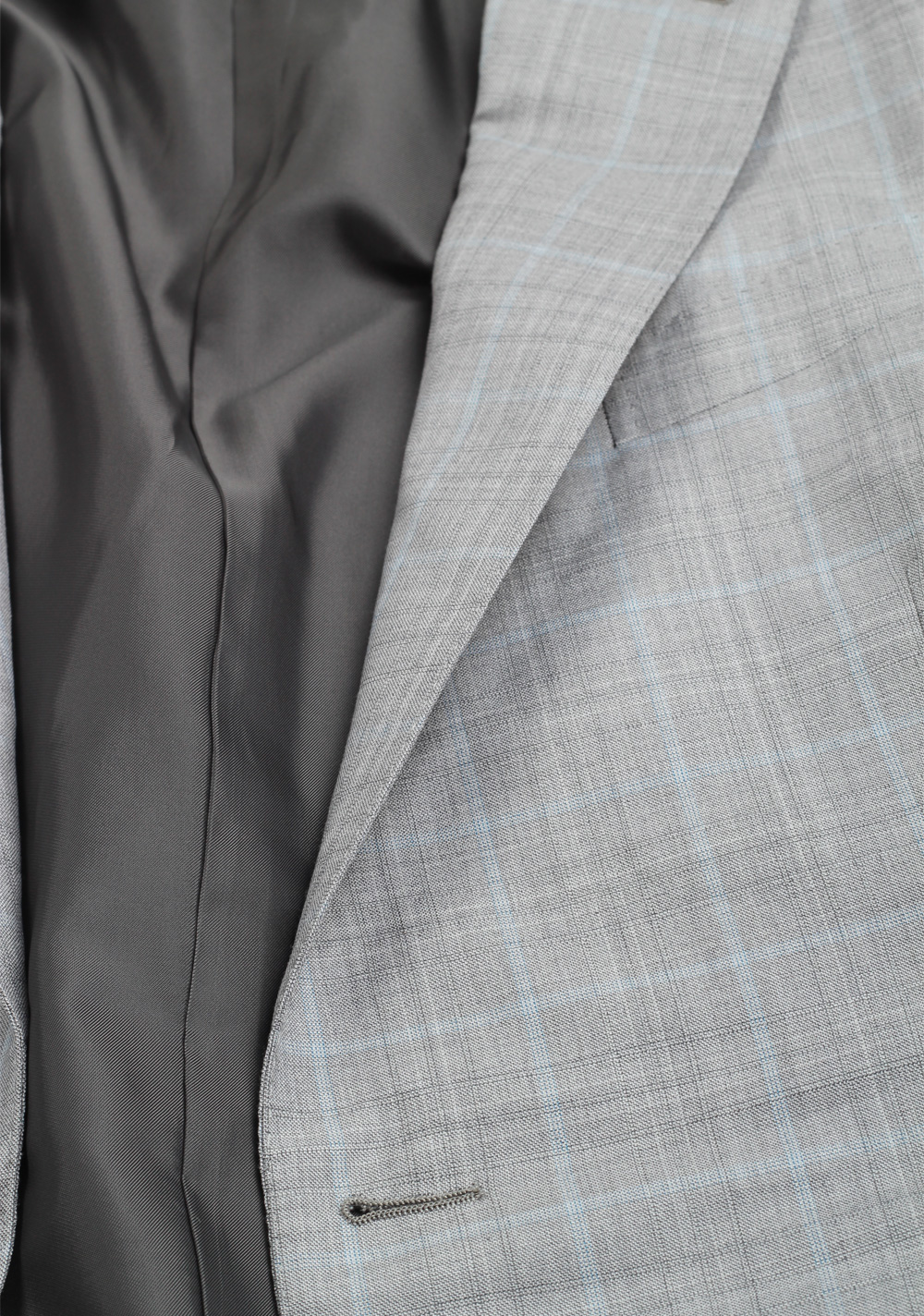 ZEGNA Milano Gray Checked Suit | Costume Limité