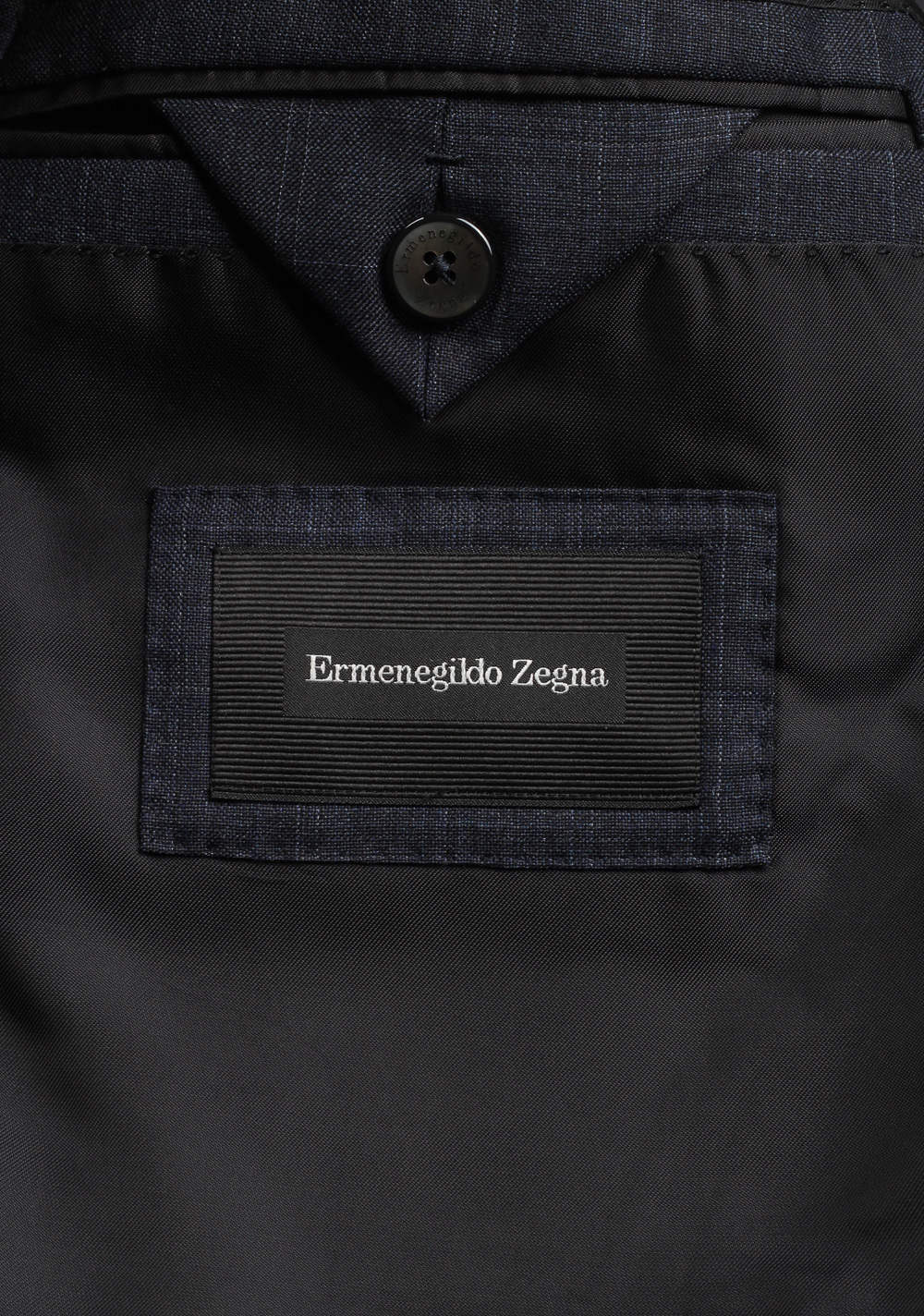 ZEGNA Milano Easy Blue Checked Suit Size 52C / 42S U.S. | Costume Limité