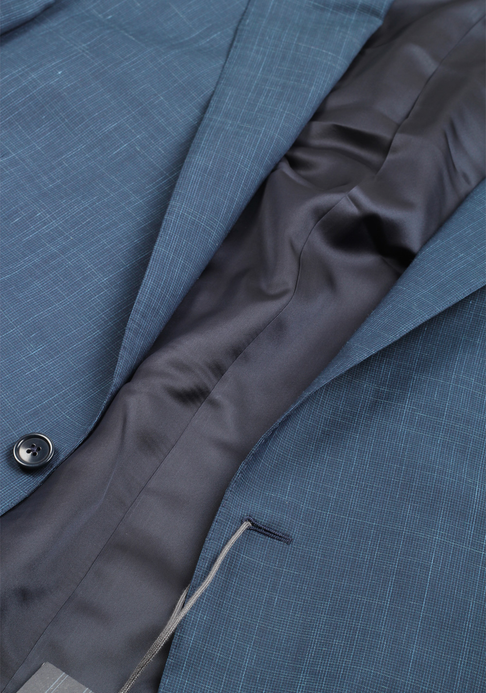 ZEGNA Milano Blue Trofeo Summer Suit Size 56 / 46R U.S. | Costume Limité