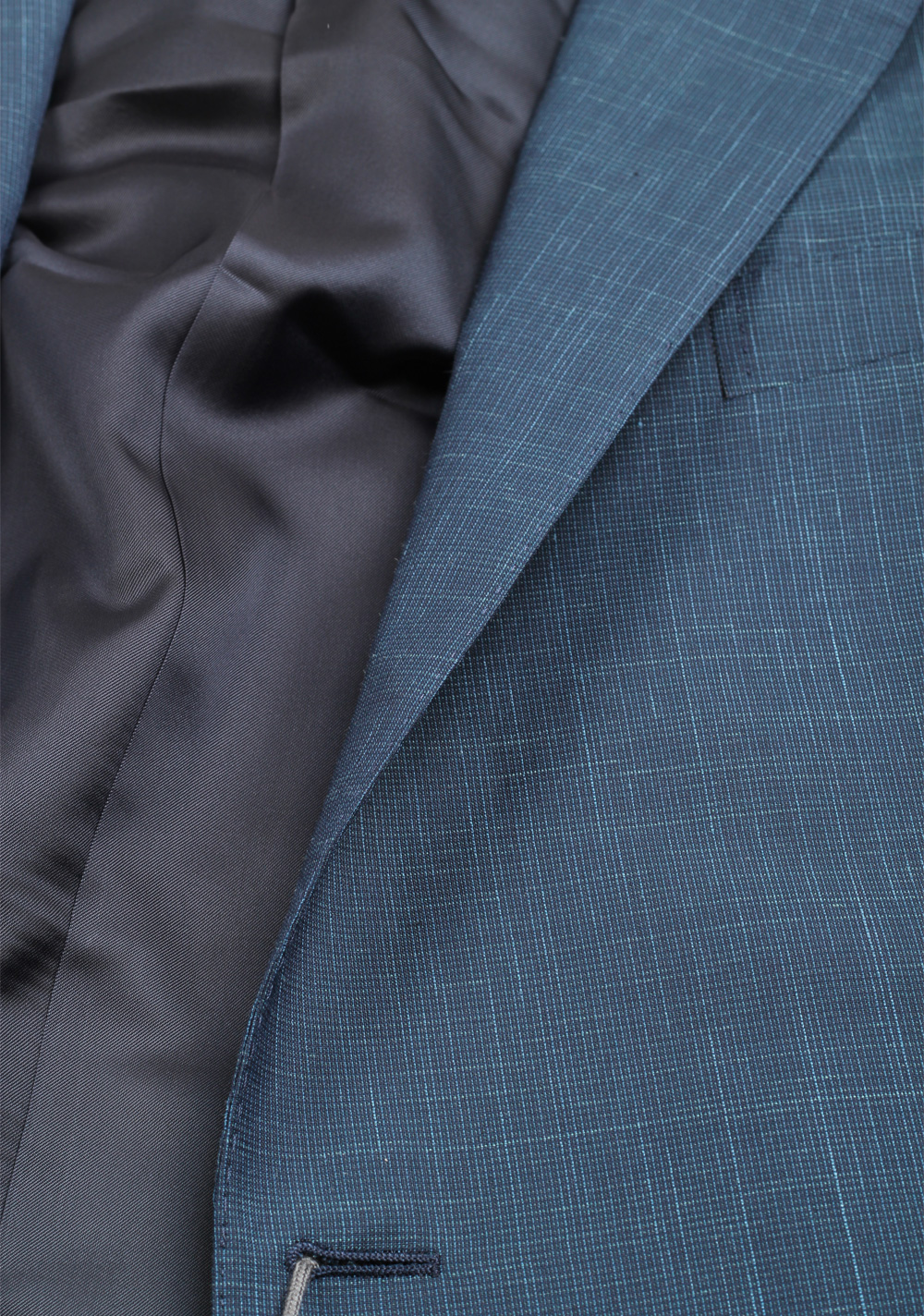 ZEGNA Milano Blue Trofeo Summer Suit Size 56 / 46R U.S. | Costume Limité