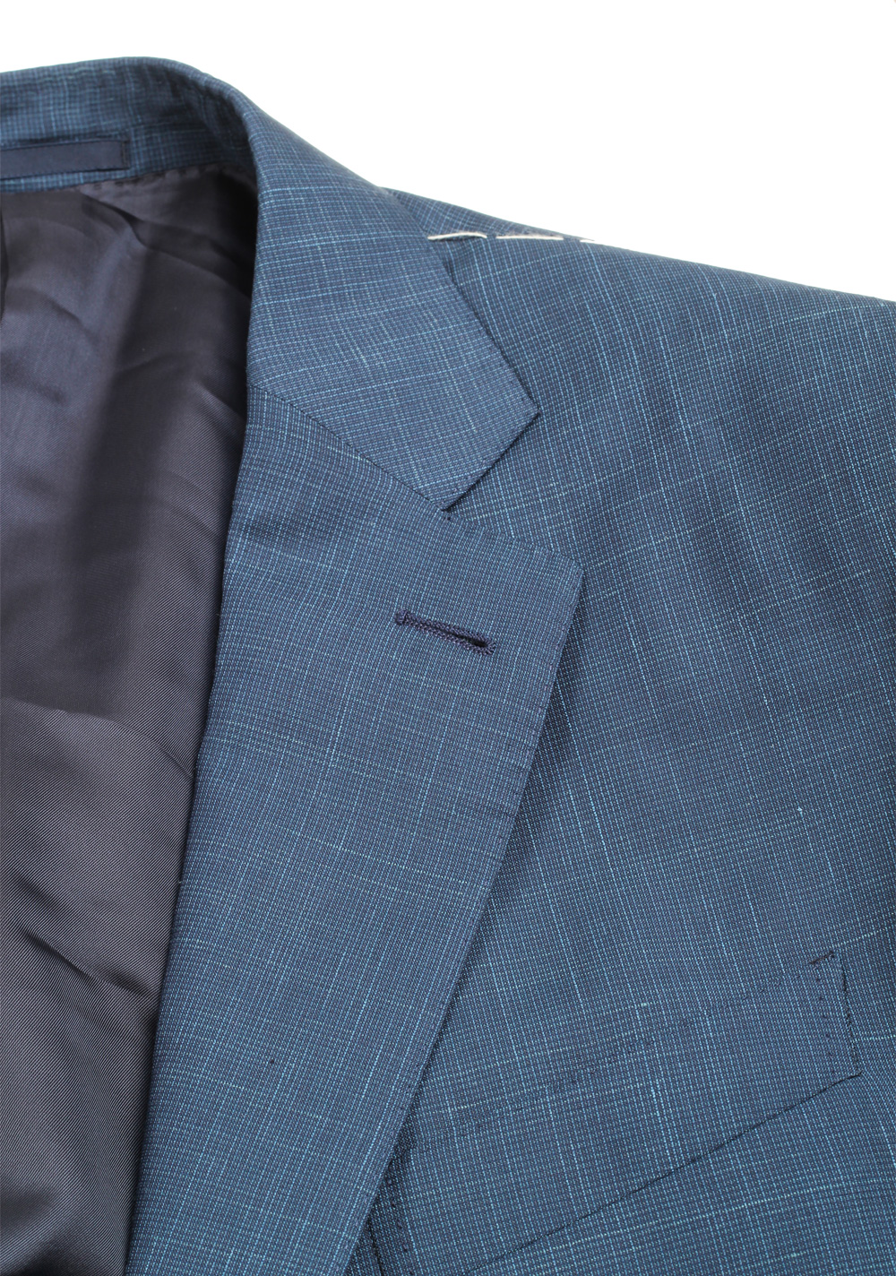 ZEGNA Milano Blue Trofeo Summer Suit Size 56 / 46R U.S. | Costume Limité