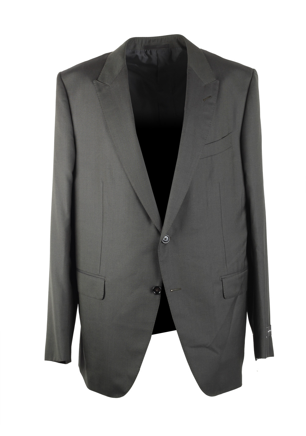 ZEGNA Torino Greenish Gray Trofeo 600 Suit Size 56 / 46R U.S. | Costume Limité
