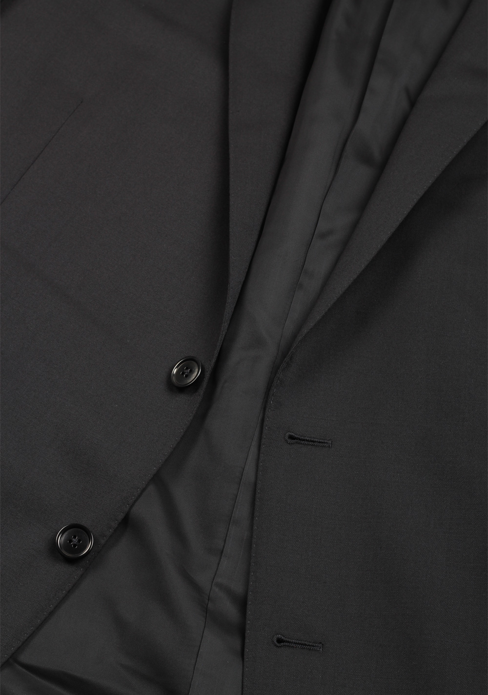 ZEGNA Milano Solid Black Multiseason Suit | Costume Limité