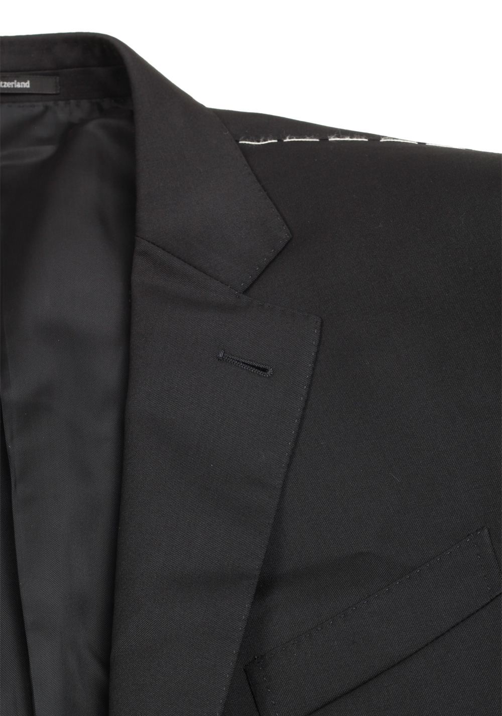 ZEGNA Milano Solid Black Multiseason Suit | Costume Limité