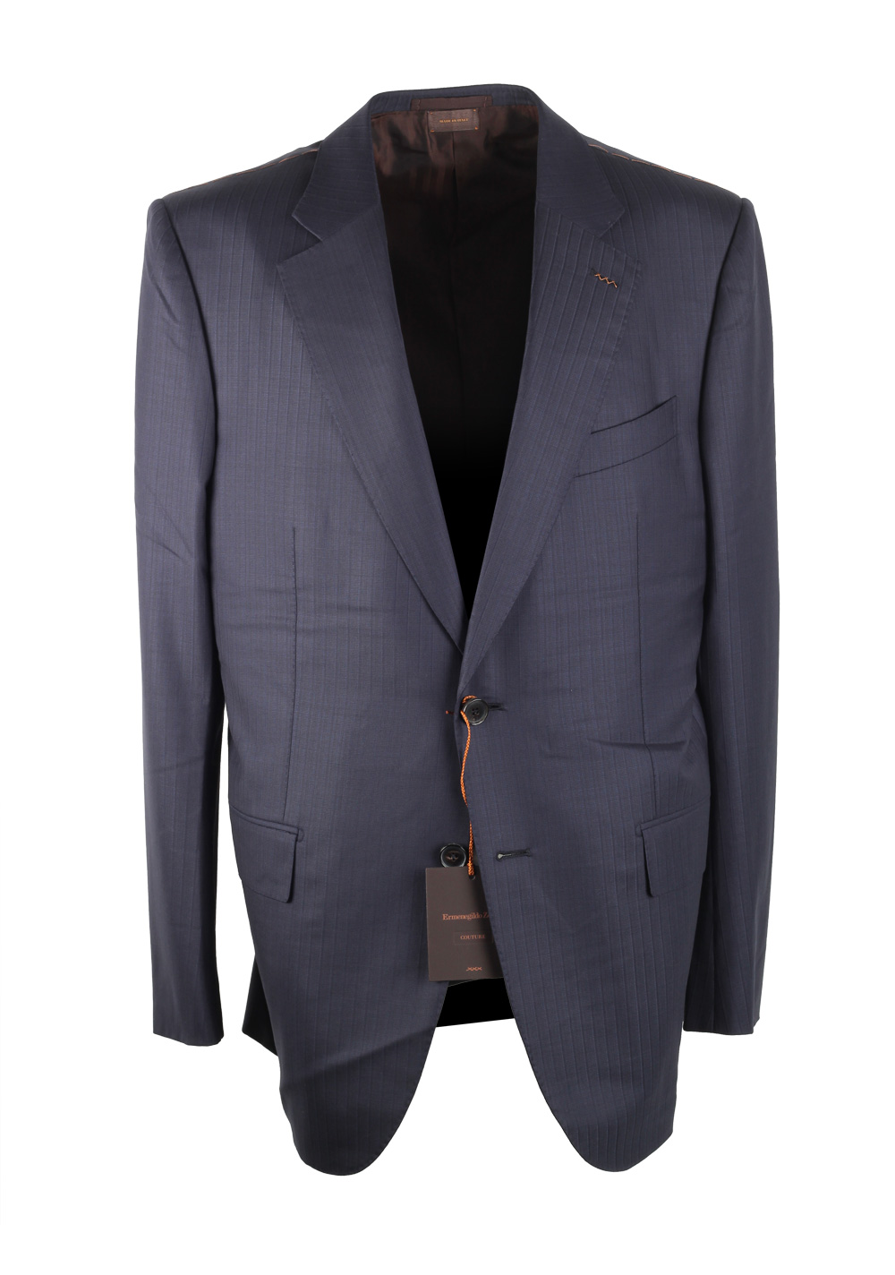 ZEGNA Couture Blue Suit Size 56 / 46R U.S. | Costume Limité