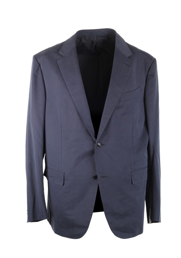 ZEGNA Milano Easy Cashco Blue Suit Size 56 / 46R U.S. - thumbnail | Costume Limité