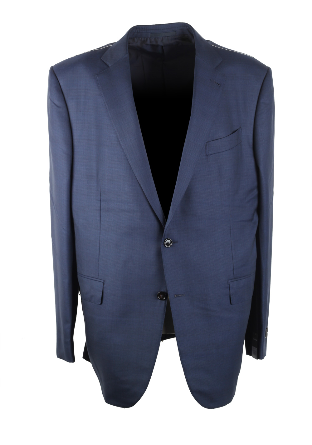 ZEGNA Milano 15 Milmil 15 Blue Suit Size 58 / 48R U.S. | Costume Limité