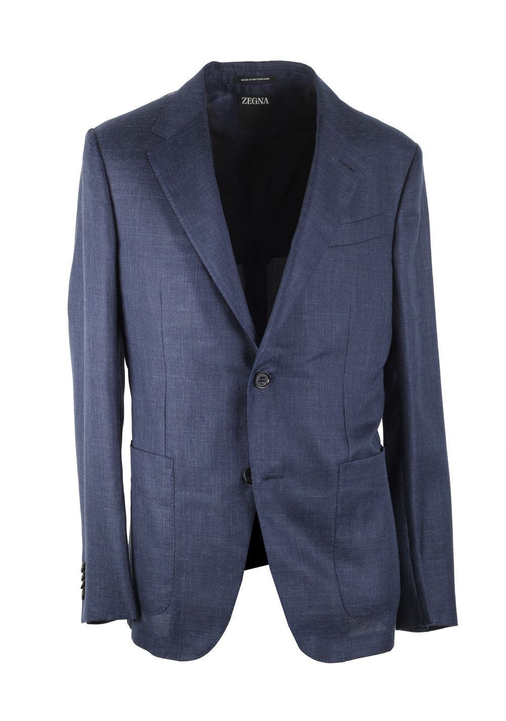 ZEGNA Natural Blue Sport Coat Size 48 / 38R U.S. | Costume Limité
