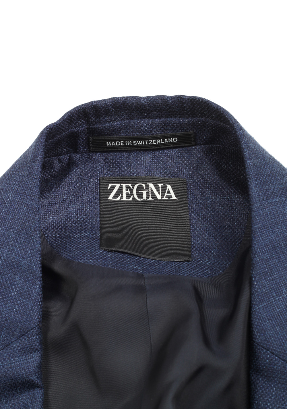 ZEGNA Natural Blue Sport Coat Size 48 / 38R U.S. | Costume Limité