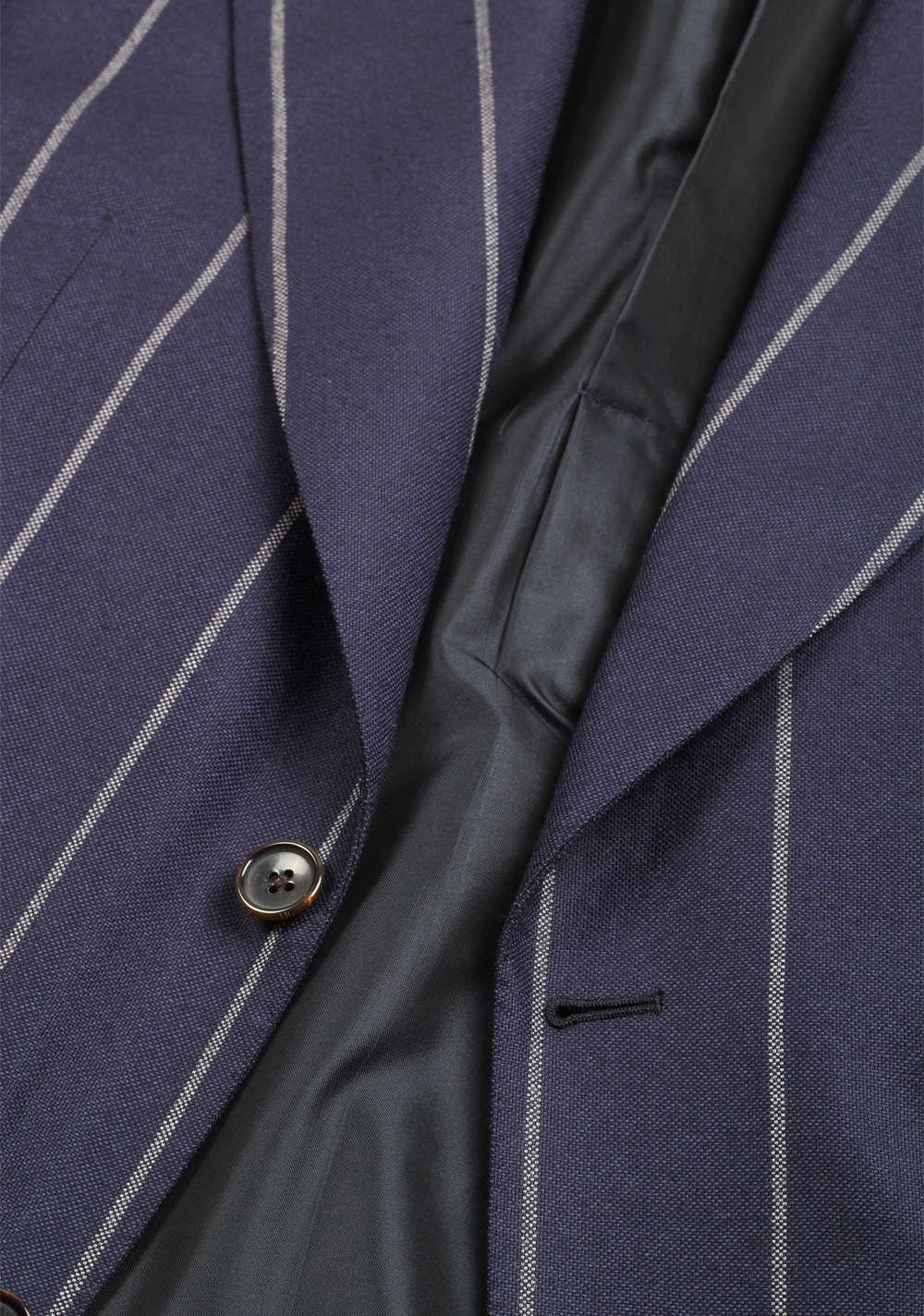 TOM FORD Buckingham Blue Striped Suit Size 48 / 38R U.S. Fit