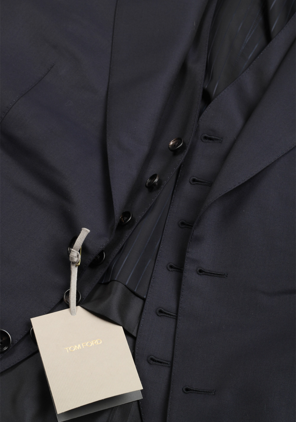 TOM FORD Windsor Blue 3 Piece Suit Size 58 / 48R U.S. Wool Fit A | Costume Limité