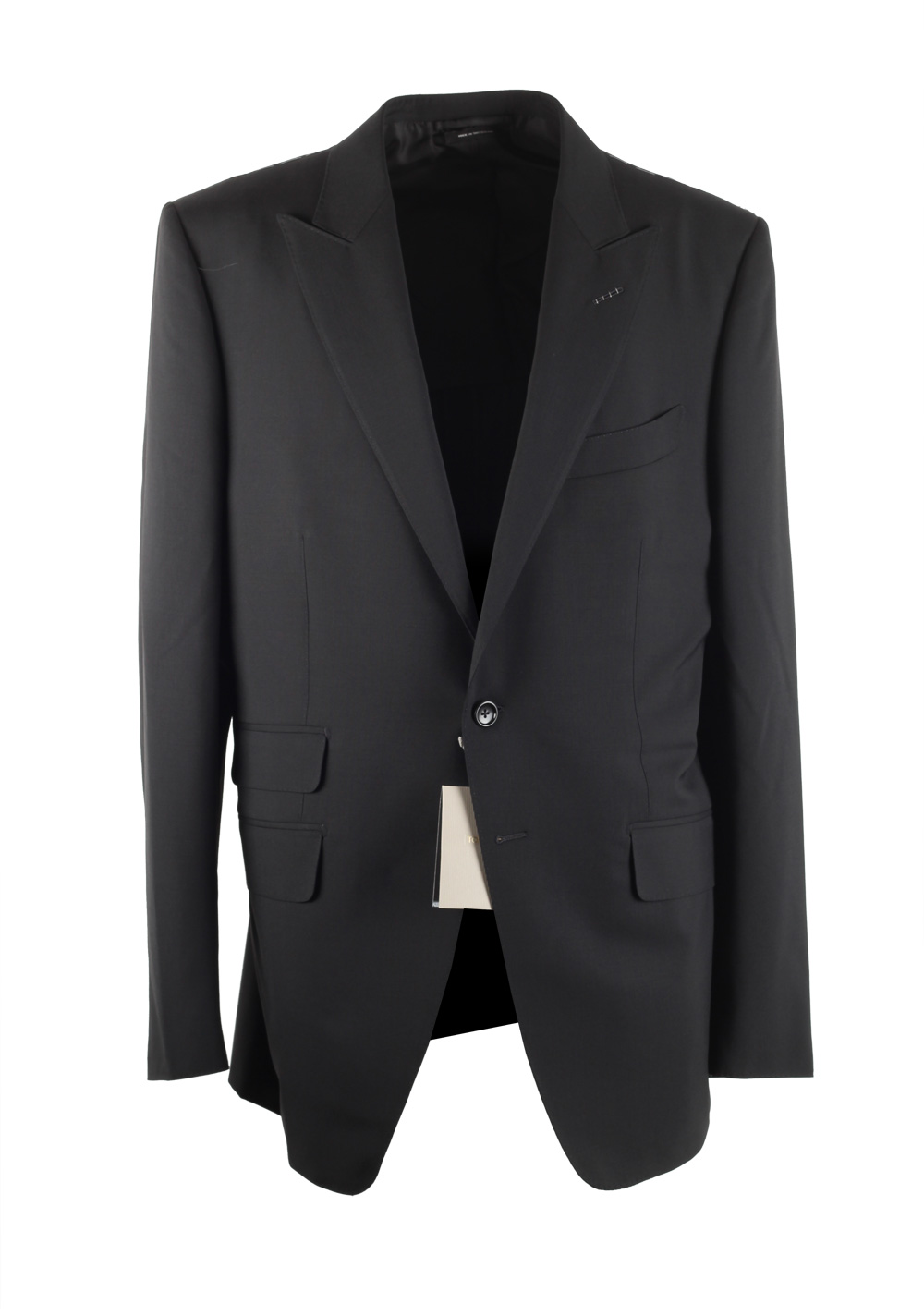 TOM FORD O’Connor Solid Black Suit Size 54 / 44R U.S. In Wool Fit Y | Costume Limité